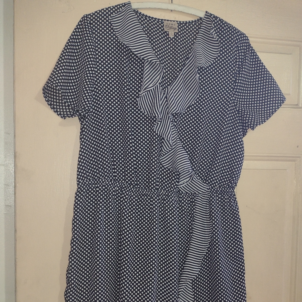 Como Vintage polka dot  women's dress